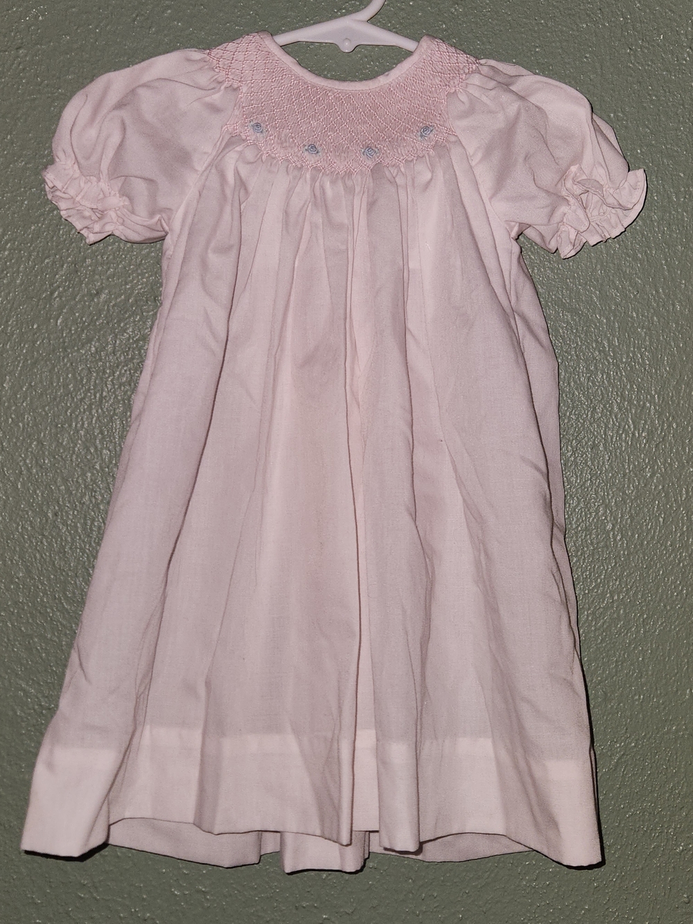 Petit Ami Light Pink Smocked Girls' Nightgown
